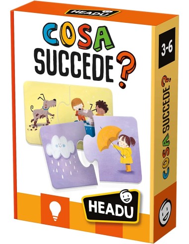 Headu Cosa Succede Gioco Educativo Logica Causa Effetto 3-6 Anni HEAIT52361 Headu | Futurartshop.com