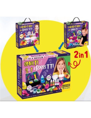 Laboratory nail polish and lipsticks 2 in 1 GIO98408 Lisciani | Futurartshop.com