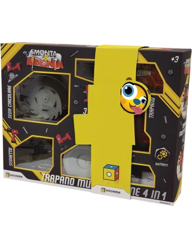 Smonta e rimonta trapano multifunzione 4 in 1 GIOGGI220003 Giochi Preziosi | Futurartshop.com