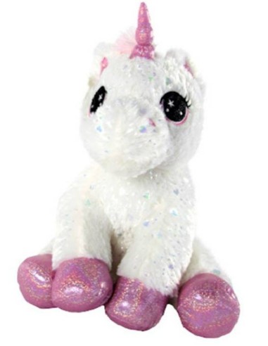 Peluche unicorno seduto 60 cm con glitter 2 colori PTSPTS09948 Futurart | Futurartshop.com