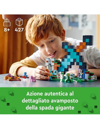 Lego minecraft 21244 l'avamposto della spada LEG6425588 Lego | Futurartshop.com