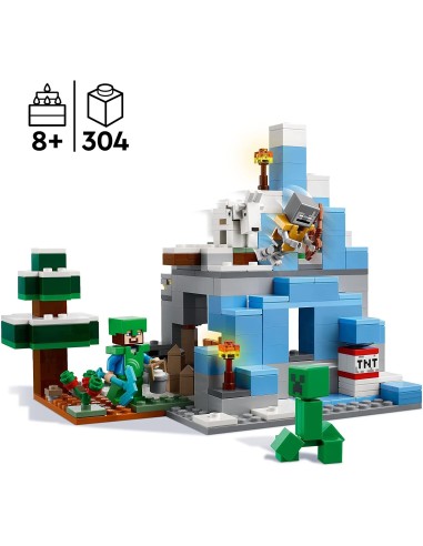 Lego minecraft 21243 I picchi ghiacciati LEG6420637 Lego | Futurartshop.com