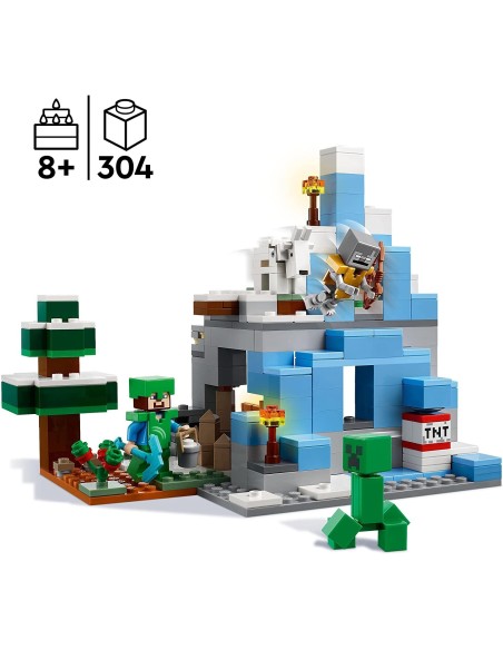 Lego minecraft 21243 I picchi ghiacciati LEG6420637 Lego | Futurartshop.com