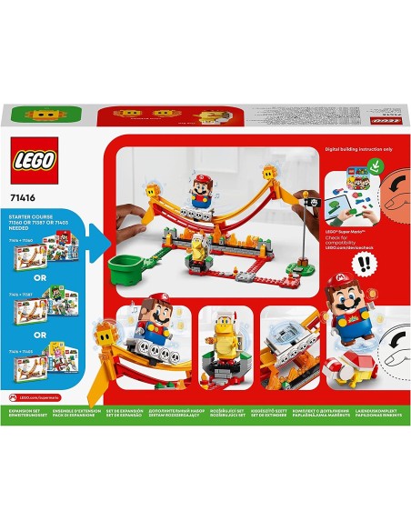 Lego super mario 71416 Giro sull'onda lavica LEG6420687 Lego | Futurartshop.com