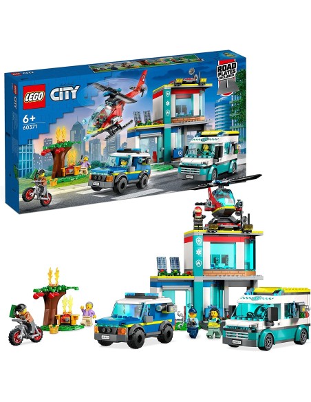 Lego CITy 60371 headquarters emergency vehicles LEG6425826 Lego | Futurartshop.com