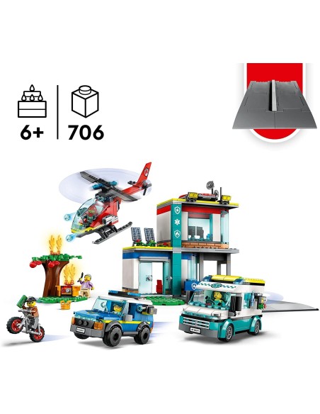 Lego city 60371 quartier generale veicoli d'emergenza LEG6425826 Lego | Futurartshop.com