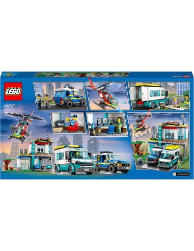 Lego city 60371 quartier generale veicoli d'emergenza LEG6425826 Lego | Futurartshop.com