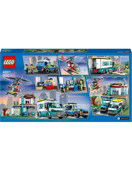 Lego CITy 60371 headquarters emergency vehicles LEG6425826 Lego | Futurartshop.com