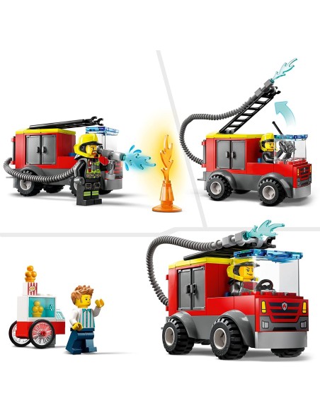 Lego City 60375 fire station and fire engine LEG6425840 Lego | Futurartshop.com