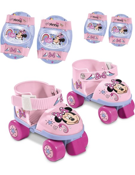 Confezione roller skate minnie pattini 22-29 in borsa MON28701 Mondo | Futurartshop.com