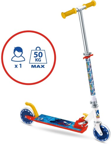 Monopattino 2 ruote sonic in metallo MON28708 Mondo | Futurartshop.com