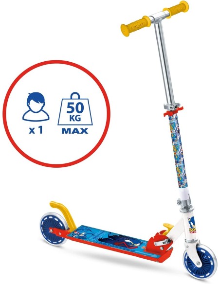 Monopattino 2 ruote sonic in metallo MON28708 Mondo | Futurartshop.com