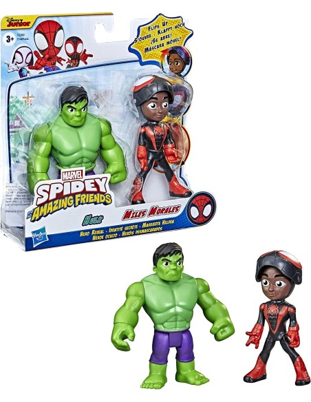 Spide set set 2 characters hulk and miles morales OLTF1469/F2245 Hasbro | Futurartshop.com