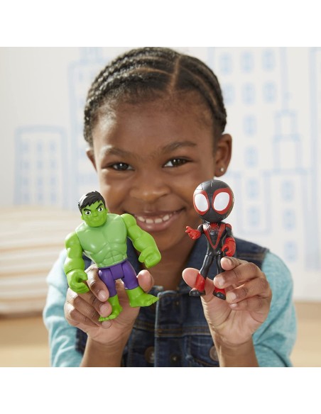 Spidey set 2 personaggi hulk e miles morales OLTF1469/F2245 Hasbro | Futurartshop.com