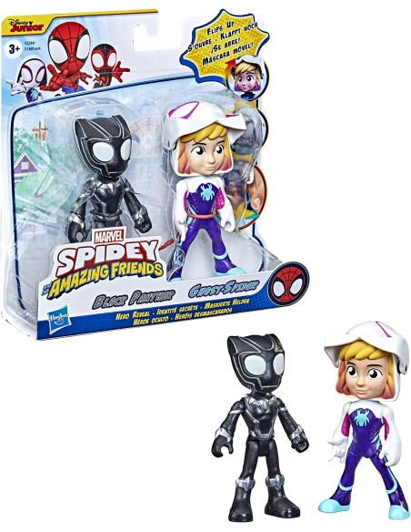 Spidey set 2 personaggi black panther e ghost-spider OLTF1469/F2244 Hasbro | Futurartshop.com