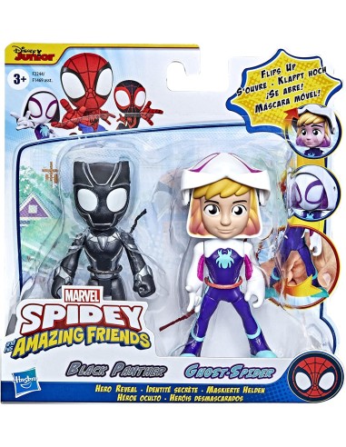 Spide set set 2 characters black panther and ghost-spider OLTF1469/F2244 Hasbro | Futurartshop.com