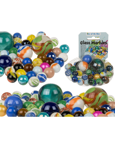 500g Mesh Glass Marbles OTB59/2178 Out of The Blue | Futurartshop.com