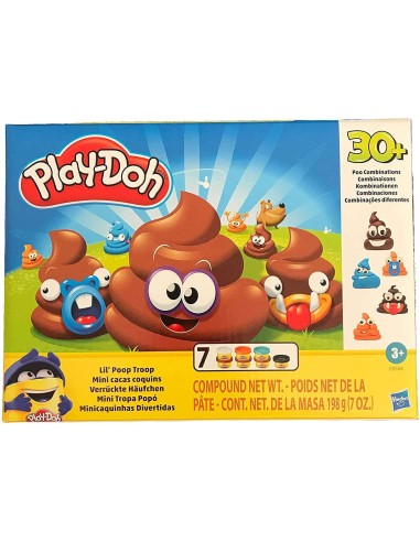 Pla do-doh lil poop troop with 7 jars TOYE8584 Hasbro | Futurartshop.com