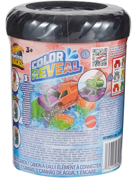 Hot wheels veicolo monster trucks color reveal surprise TOYHJF39 Mattel | Futurartshop.com