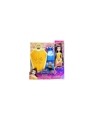 Disne belle beautiful princesses with wardrobe and dress TOYF2632 Hasbro | Futurartshop.com