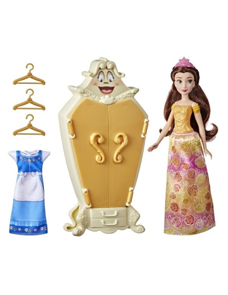 Disne belle beautiful princesses with wardrobe and dress TOYF2632 Hasbro | Futurartshop.com