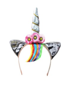 Frontino unicorno argento PEG6FRO-0003-A Pegasus | Futurartshop.com