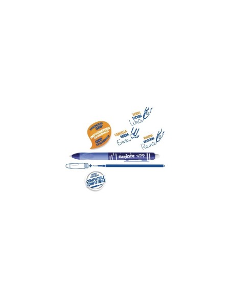 Retractable blue ballpoint pen ARV43043/02 Arvi | Futurartshop.com