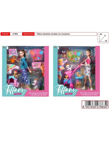 tiffan bambola doll happ life life day at the park 2 models TOY27863 Toys Garden | Futurartshop.com
