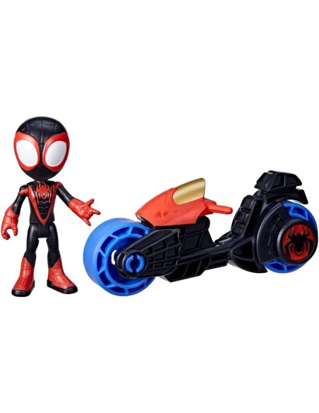 Spidey personaggio miles morales con moto HASF6777/F7460 Hasbro | Futurartshop.com