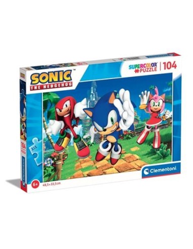 Puzzle 104 pezzi sonic the hedgehog CLE27256 Clementoni | Futurartshop.com