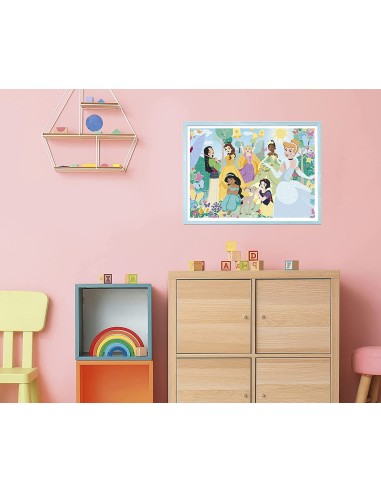 Puzzle effetto glitter 104 pezzi disney principesse CLE20346 Clementoni | Futurartshop.com