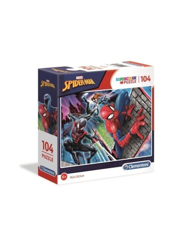 Puzzle 104 pezzi spider-man scatola quadrata CLE96861 Clementoni | Futurartshop.com