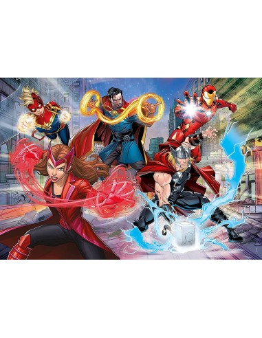 Glitter Effect Puzzle 104 pieces avengers CLE20347 Clementoni | Futurartshop.com
