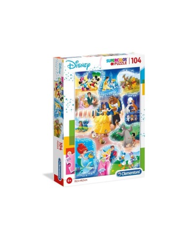 Puzzle 104 pezzi disney principesse dance scatola quadrata CLE98428 Clementoni | Futurartshop.com