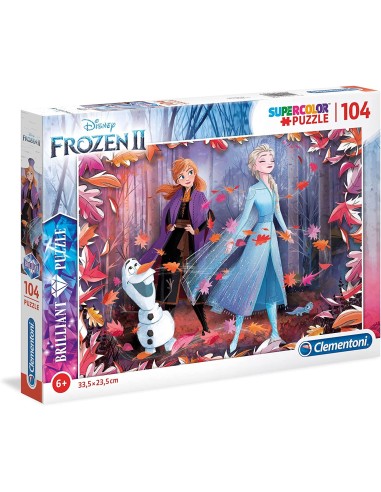 Puzzle brilliant 104 pieces frozen II CLE20161 Clementoni | Futurartshop.com