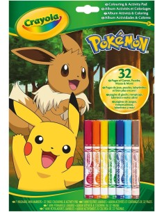 Album pokemon attività e coloring CRA04-2746 Crayola | Futurartshop.com
