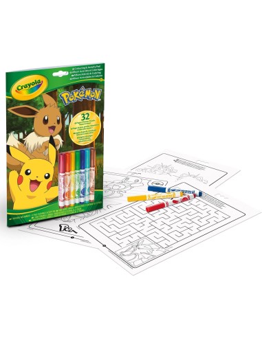 Album pokemon attività e coloring CRA04-2746 Crayola | Futurartshop.com