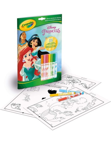Album disney principesse attività e coloring CRA04-5807 Crayola | Futurartshop.com