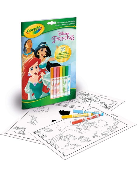Album disney principesse attività e coloring CRA04-5807 Crayola | Futurartshop.com