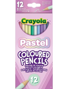 Pack of 12 pastel colored pencils CRA68-3366 Crayola | Futurartshop.com