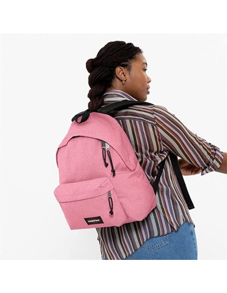 Padded pak'r spark trussed backpack pink with glitter EASEK000620U64 Eastpak | Futurartshop.com