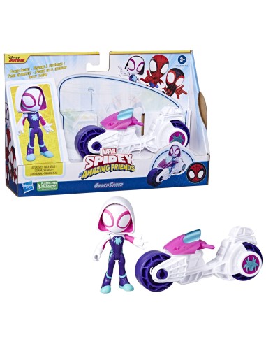 Spide personaggio character ghost-spider with motorcycle HASF6777/F7461 Hasbro | Futurartshop.com