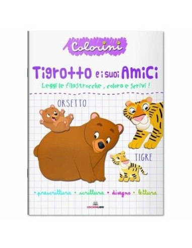 Album i colorini tigrotto e i suoi amici LIS10907 Lisciani | Futurartshop.com