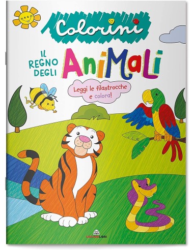 Album i colorini the kingdom of animals LIS11863 Lisciani | Futurartshop.com