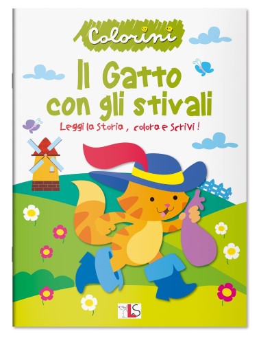 Album i colorini il gatto con gli stivali LIS11126 Lisciani | Futurartshop.com