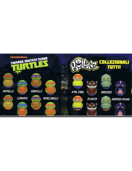 Rollinz teenage mutant ninja turtles mini figure sorpresa DIN1974-580X Futurart | Futurartshop.com