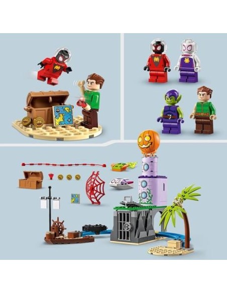 Lego marvel 10790 team spidey al faro del goblin LEG6427556 Lego | Futurartshop.com