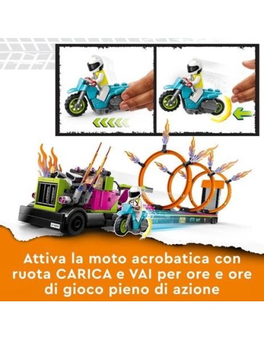 Lego city 60357 Stuntz Truck sfida dell'anello di fuoco LEG6425788 Lego | Futurartshop.com