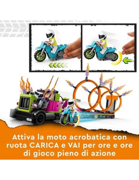 Lego city 60357 Stuntz Truck sfida dell'anello di fuoco LEG6425788 Lego | Futurartshop.com