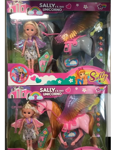 Fairy doll Sall unicorno and her unicorn 2 colors ROC21291470 Rocco Giocattoli | Futurartshop.com